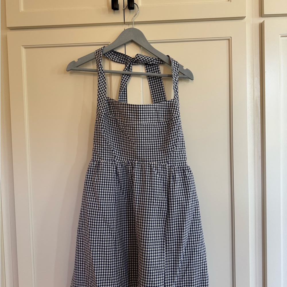 Classic Black and White Gingham Women’s Dress